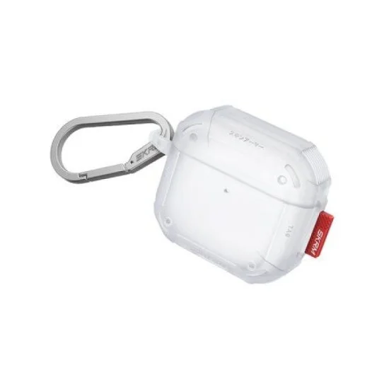 Cover Airpods 4 Mecha Ce Skinarma - White
